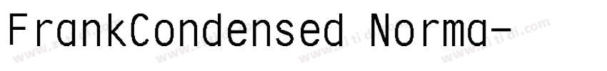 FrankCondensed Norma字体转换